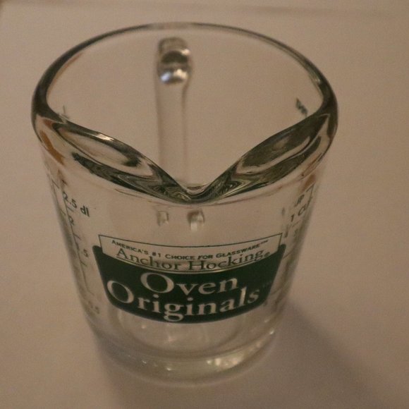 Anchor Hocking Oven Originals - 1/4 Litre - 1 Cup - Green Marking MEASURING CUP - Picture 3 of 8
